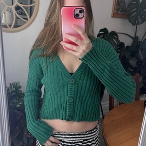American Eagle Cropped Cardigan